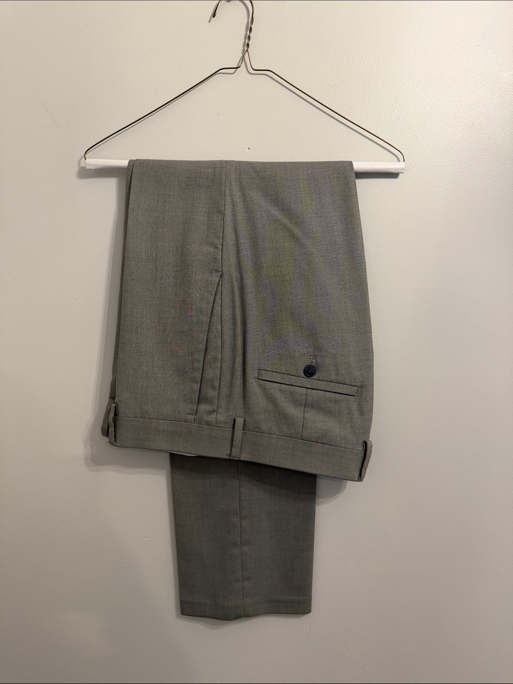 Classic Men's Gray Dress Trousers